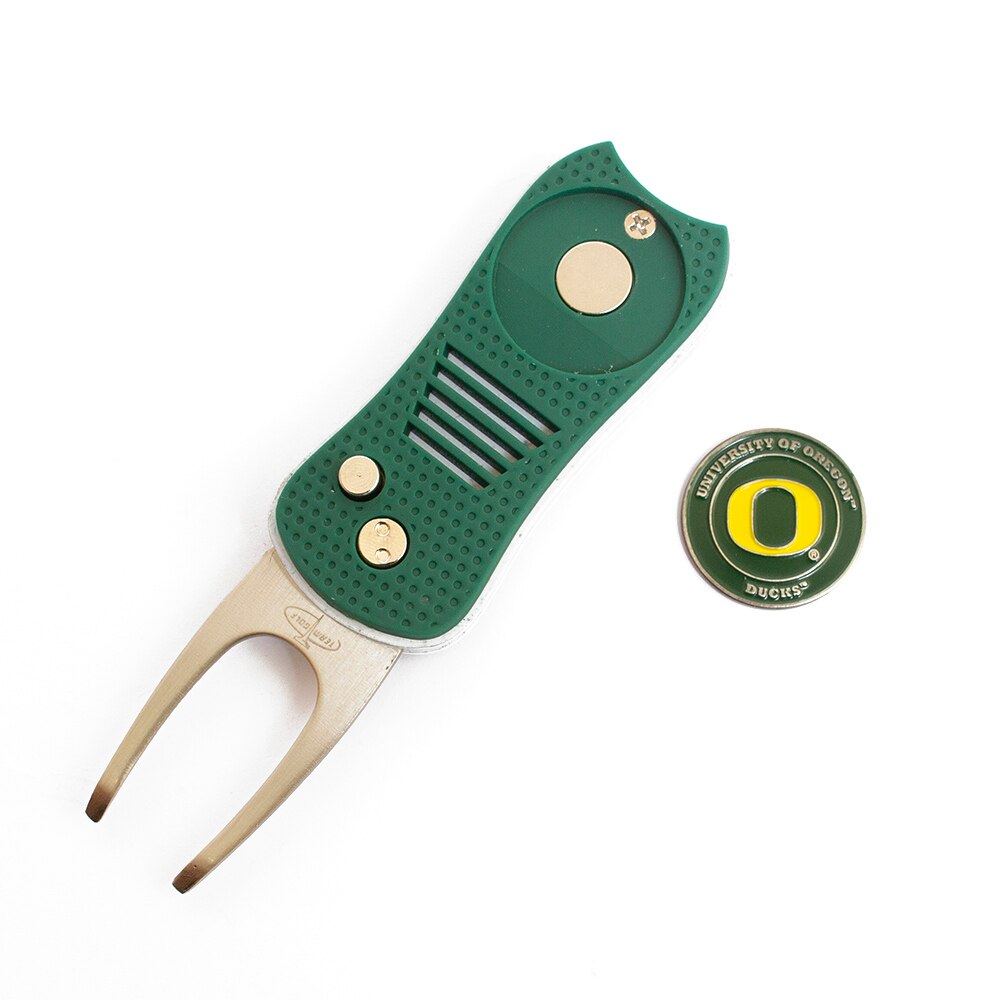 Classic Oregon O, University of Oregon, Ducks, Switchblade, Divot Tool